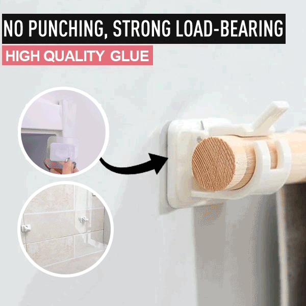 (š„Hot Sale - 49% OFF)Nail-free Adjustable Rod Bracket Holders(Set of 2)
